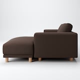 綿平織ソファ本体・３シーターフェザーポケットコイルカウチタイプ左用カバー／ＤＢＲ