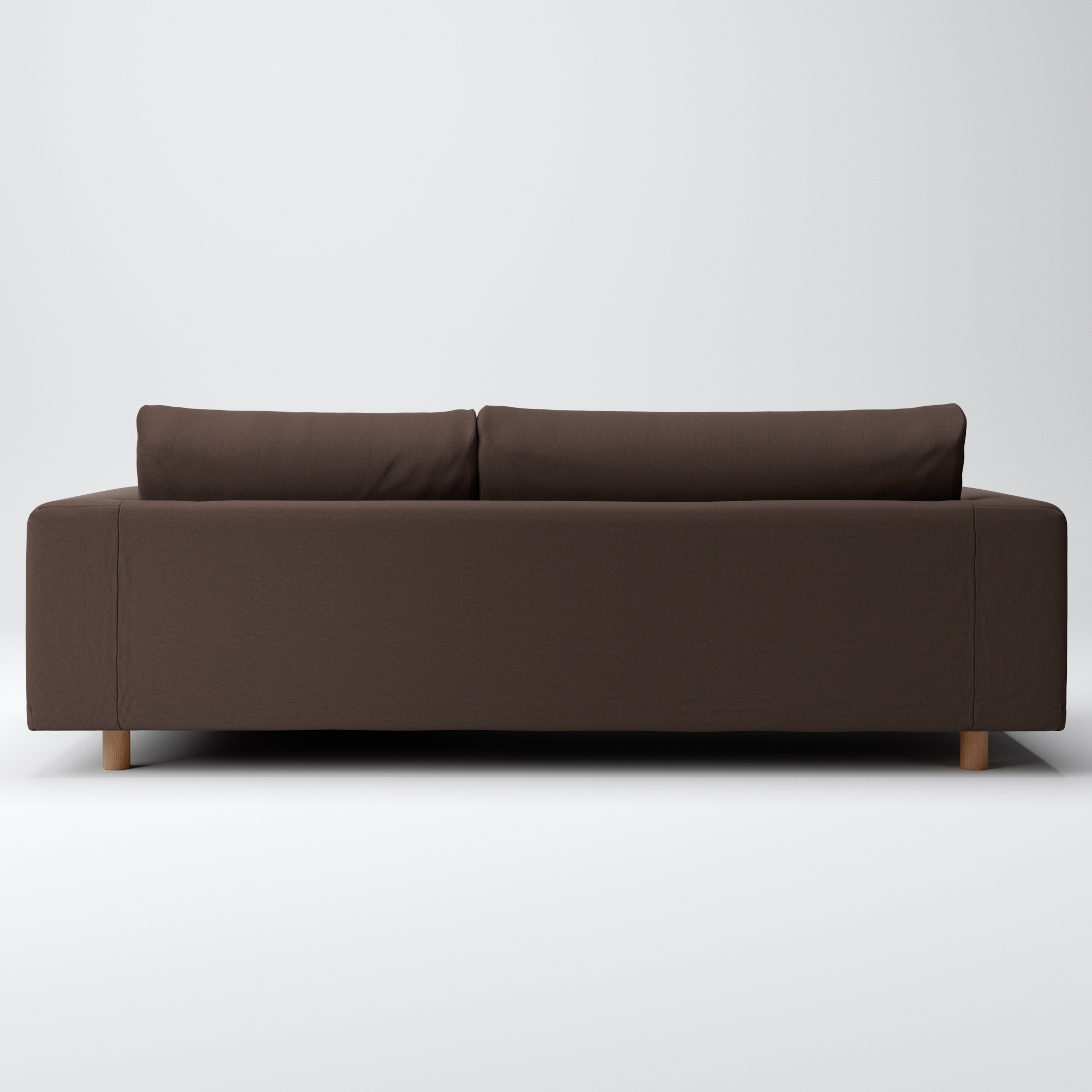 綿平織ソファ本体・３シーターフェザーポケットコイルカウチタイプ左用カバー／ＤＢＲ