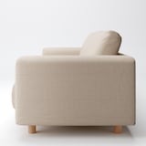 綿ポリエステル変り織ソファ本体３シーターフェザーポケットコイル用カバー／ベージュ