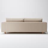 綿ポリエステル変り織ソファ本体３シーターフェザーポケットコイル用カバー／ベージュ