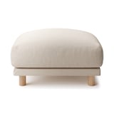 綿ポリエステル変り織ソファ本体オットマンフェザーポケットコイル用カバー／ベージュ