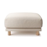 綿ポリエステル変り織ソファ本体オットマンウレタンポケットコイル用カバー／ベージュ