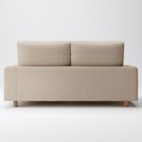 綿ポリエステル変り織ソファ本体２．５ＳフェザーポケットコイルハイバックカバーＢＥ