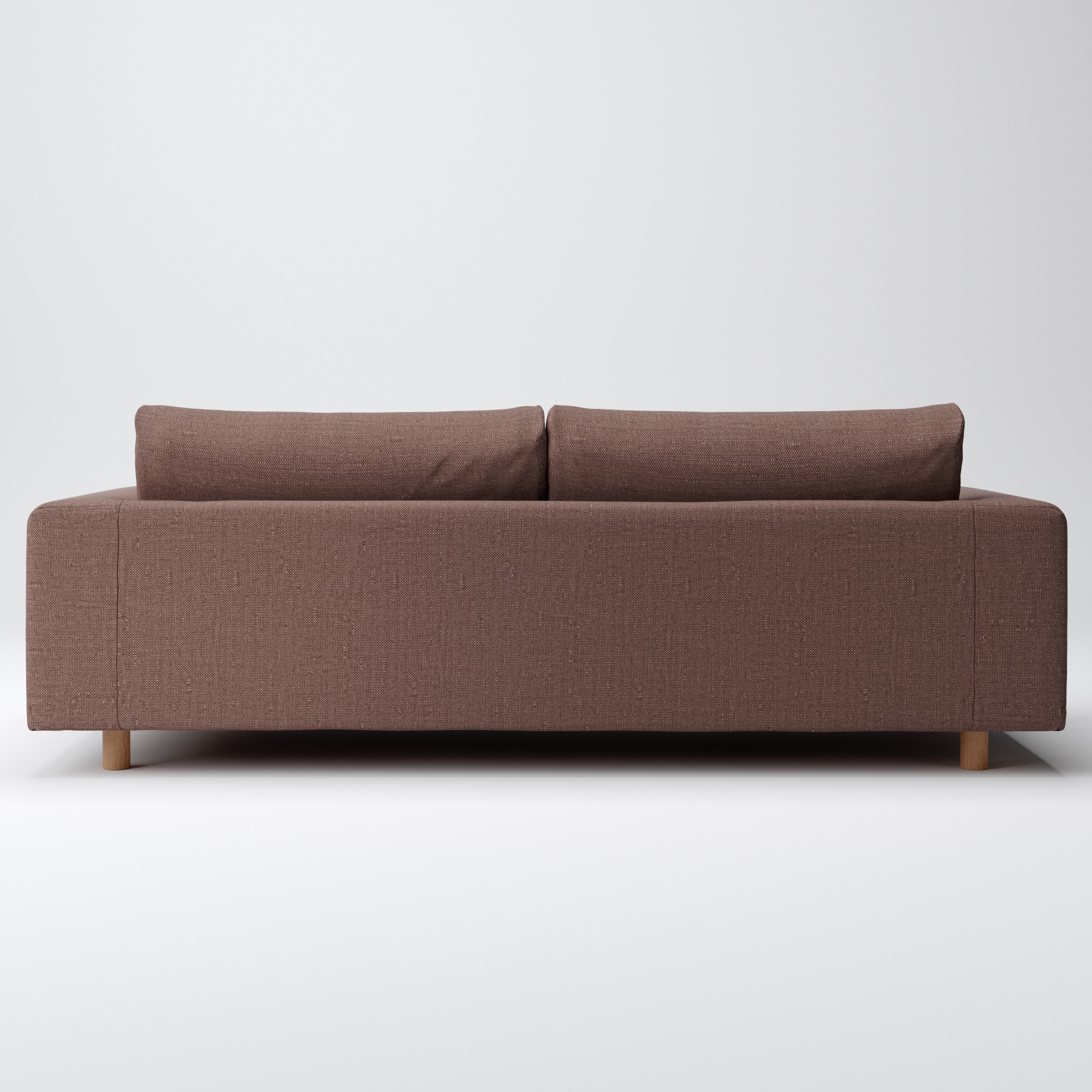 綿ポリエステル変り織ソファ本体3シーターフェザーポケットコイル用