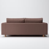 綿ポリエステル変り織ソファ本体２．５シーターフェザーポケットコイルカバーブラウン