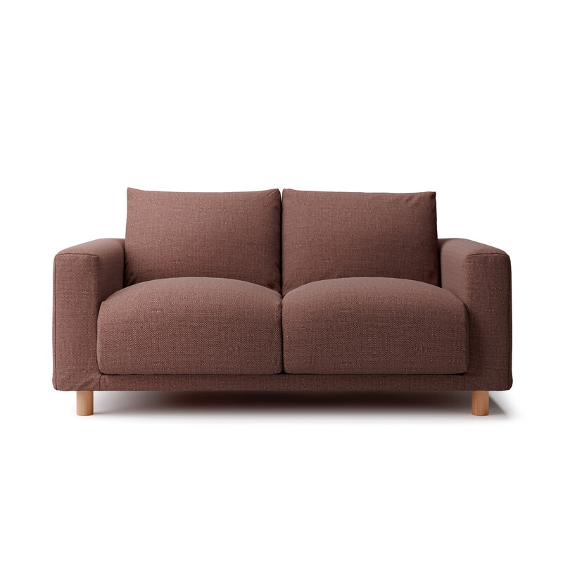 綿ポリエステル変り織ソファ本体2シーターフェザーポケットコイル用  