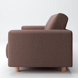 綿ポリエステル変り織ソファ本体２．５シーターウレタンポケットコイルカバーブラウン