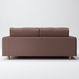 綿ポリエステル変り織ソファ本体２．５シーターウレタンポケットコイルカバーブラウン