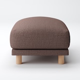 綿ポリエステル変り織ソファ本体オットマンフェザーポケットコイル用カバー／ブラウン