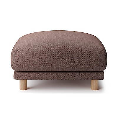 【カバー】綿ポリエステル変り織ソファ本体オットマンフェザーポケットコイル用カバー／ベージュ