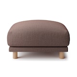 綿ポリエステル変り織ソファ本体オットマンフェザーポケットコイル用カバー／ブラウン