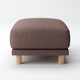 綿ポリエステル変り織ソファ本体オットマンウレタンポケットコイル用カバー／ブラウン