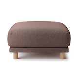 綿ポリエステル変り織ソファ本体オットマンウレタンポケットコイル用カバー／ブラウン