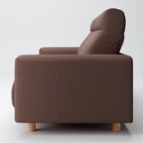 綿ポリエステル変り織ソファ本体２．５ＳフェザーポケットコイルハイバックカバーＢＲ