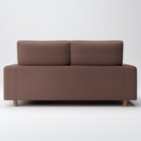 綿ポリエステル変り織ソファ本体２．５ＳフェザーポケットコイルハイバックカバーＢＲ