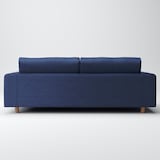 綿デニムソファ本体・３シーター・ウレタン・ポケットコイル用カバー／ブルー