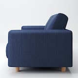 綿デニムソファ本体・２．５シーター・ウレタン・ポケットコイル用カバー／ブルー