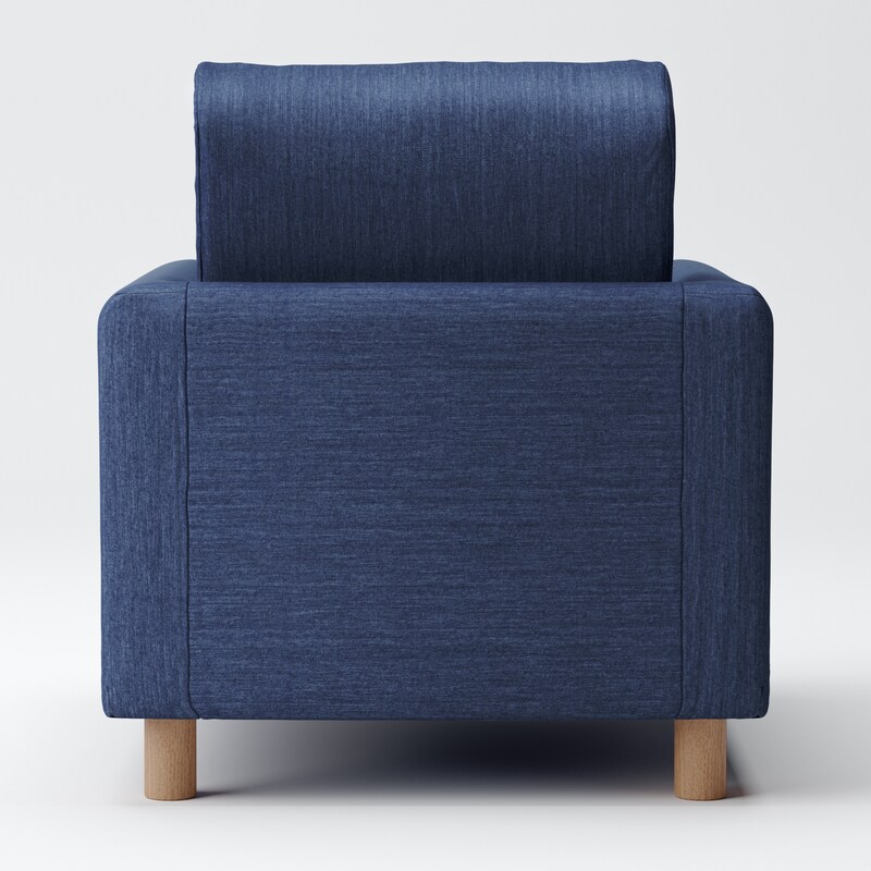 綿デニムソファ本体・1シーター・ウレタン・ポケットコイル用カバー  