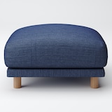 綿デニムソファ本体・オットマン・フェザー・ポケットコイル用カバー／ブルー