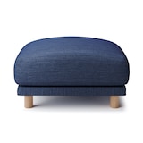 綿デニムソファ本体・オットマン・フェザー・ポケットコイル用カバー／ブルー