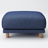 綿デニムソファ本体・オットマン・ウレタン・ポケットコイル用カバー／ブルー