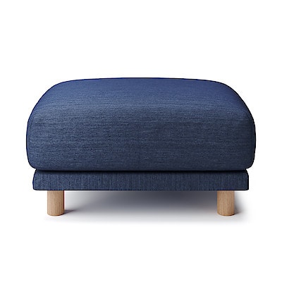 【カバー】綿デニムソファ本体・オットマン・ウレタン・ポケットコイル用カバー／ブルー