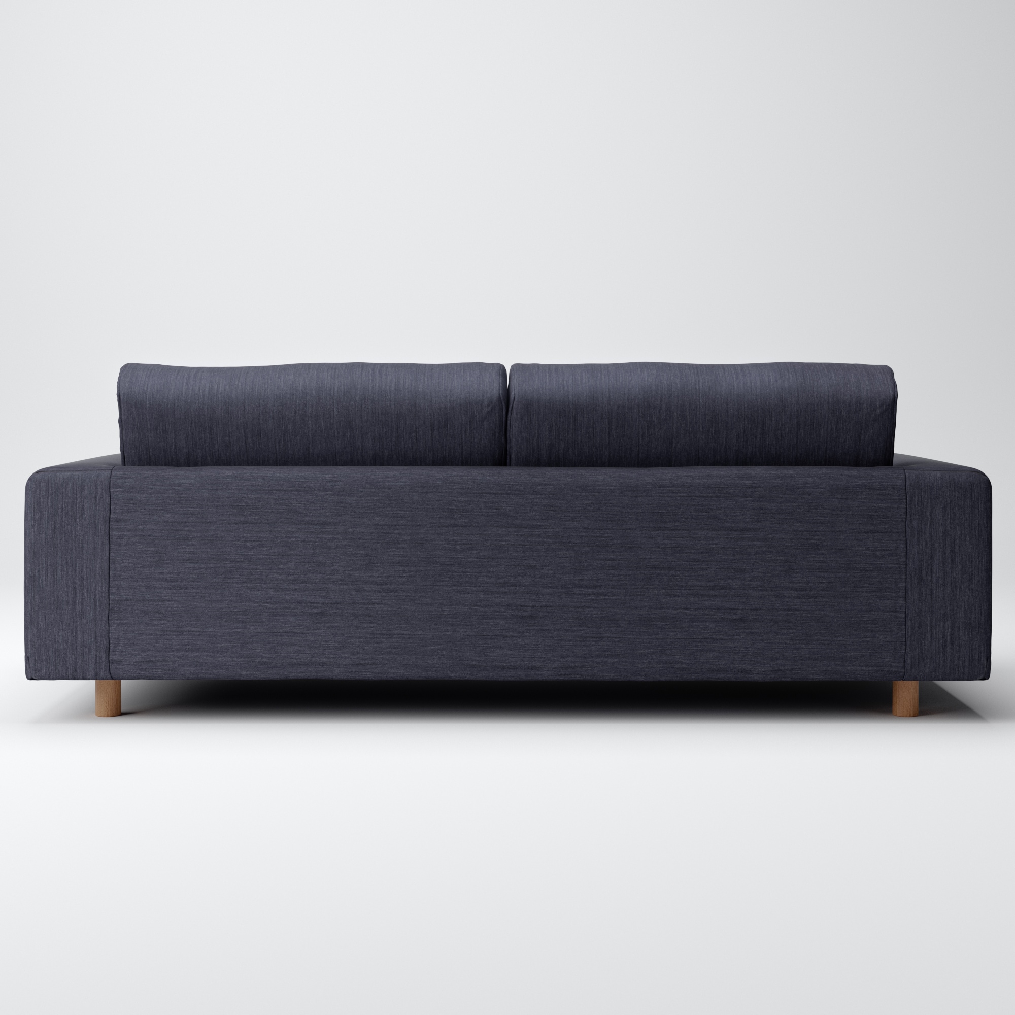 綿デニムソファ本体・3シーター・ウレタン・ポケットコイル用カバー