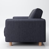 綿デニムソファ本体・２シーター・ウレタン・ポケットコイル用カバー／ネイビー