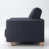 綿デニムソファ本体・１シーター・ウレタン・ポケットコイル用カバー／ネイビー