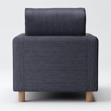 綿デニムソファ本体・１シーター・ウレタン・ポケットコイル用カバー／ネイビー