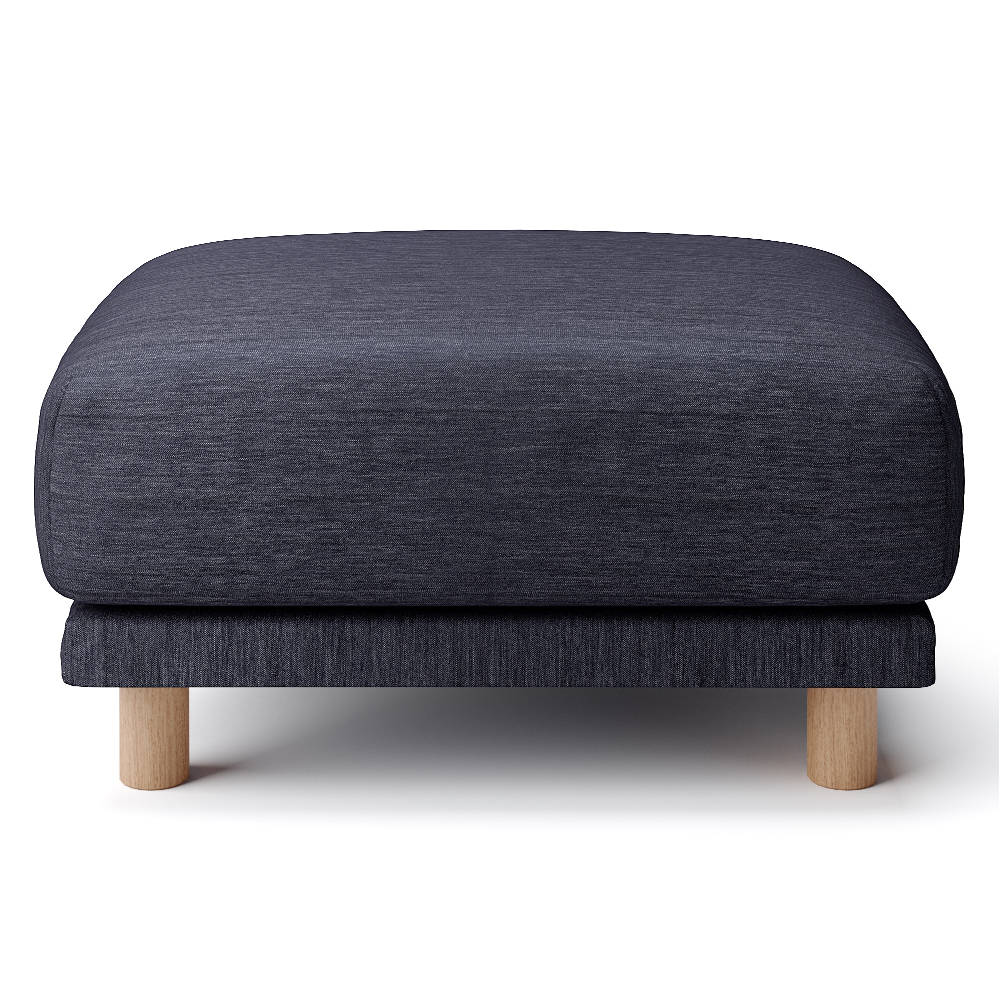 綿デニムソファ本体・オットマン・ウレタン・ポケットコイル用カバー／ネイビー