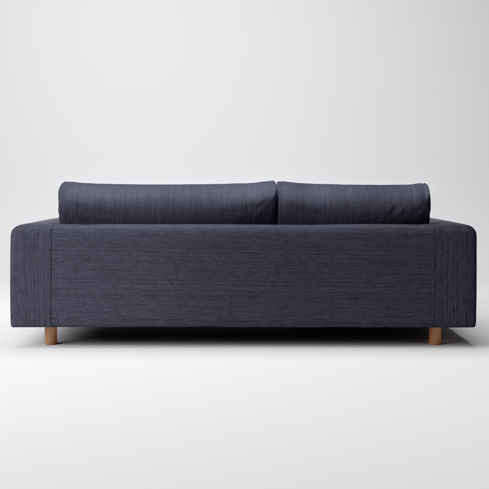 【配送料込】無印3シーターソファカバー付き 綿帆布 ソファ本体 3シーター フェザーポケットコイル用カバー | 無印良品