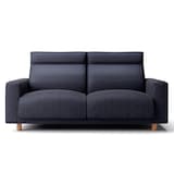 綿デニムソファ本体２．５Ｓフェザーポケットコイルハイバックタイプ用カバーネイビー