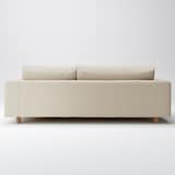 綿シェニールソファ本体３シーターフェザーポケットカウチタイプ左カバーライトグレー