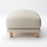 麻綿平織ソファ本体・オットマン・フェザー・ポケットコイル用カバー／生成