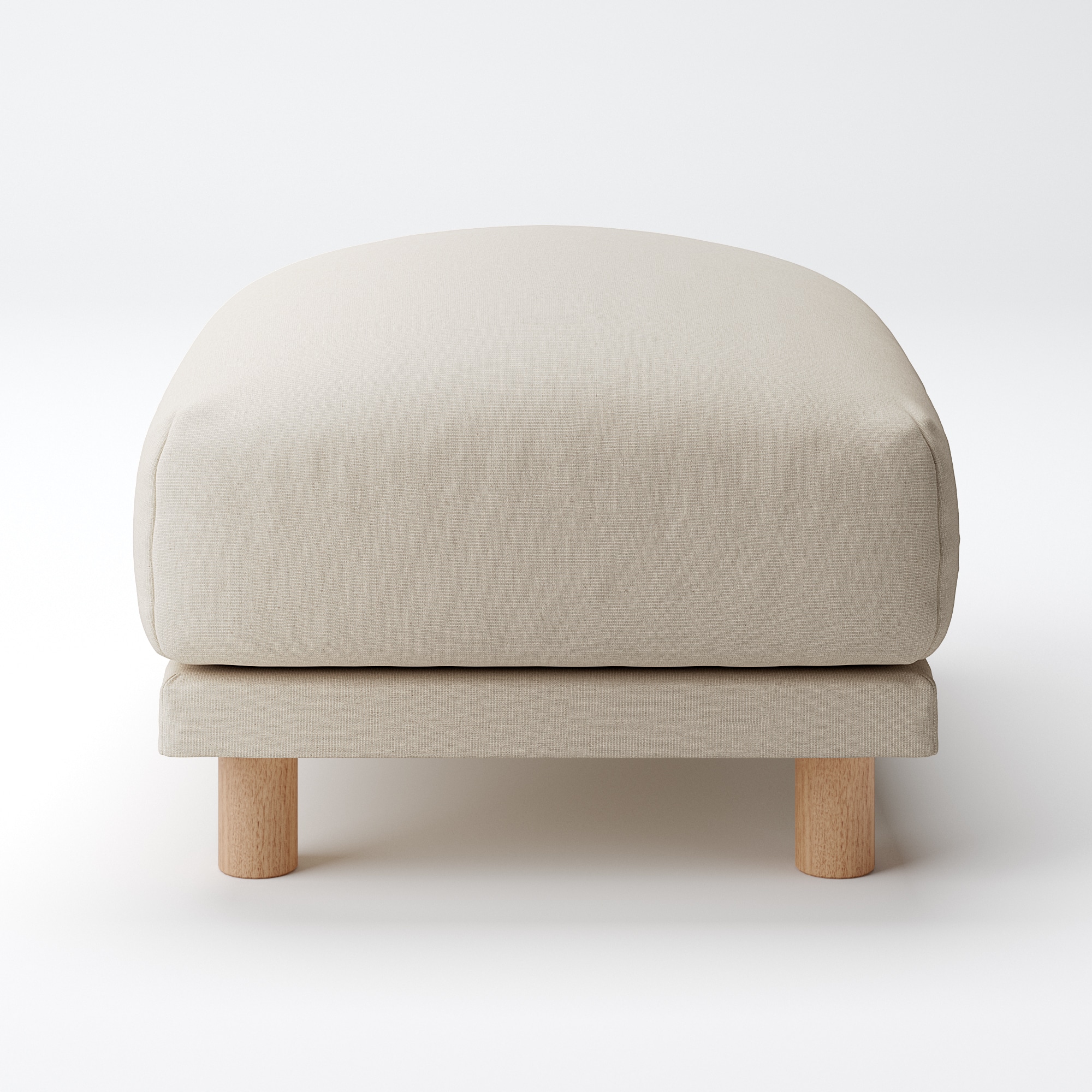 麻綿平織ソファ本体・オットマン・フェザー・ポケットコイル用カバー／生成