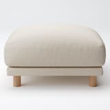 麻綿平織ソファ本体・オットマン・フェザー・ポケットコイル用カバー／生成