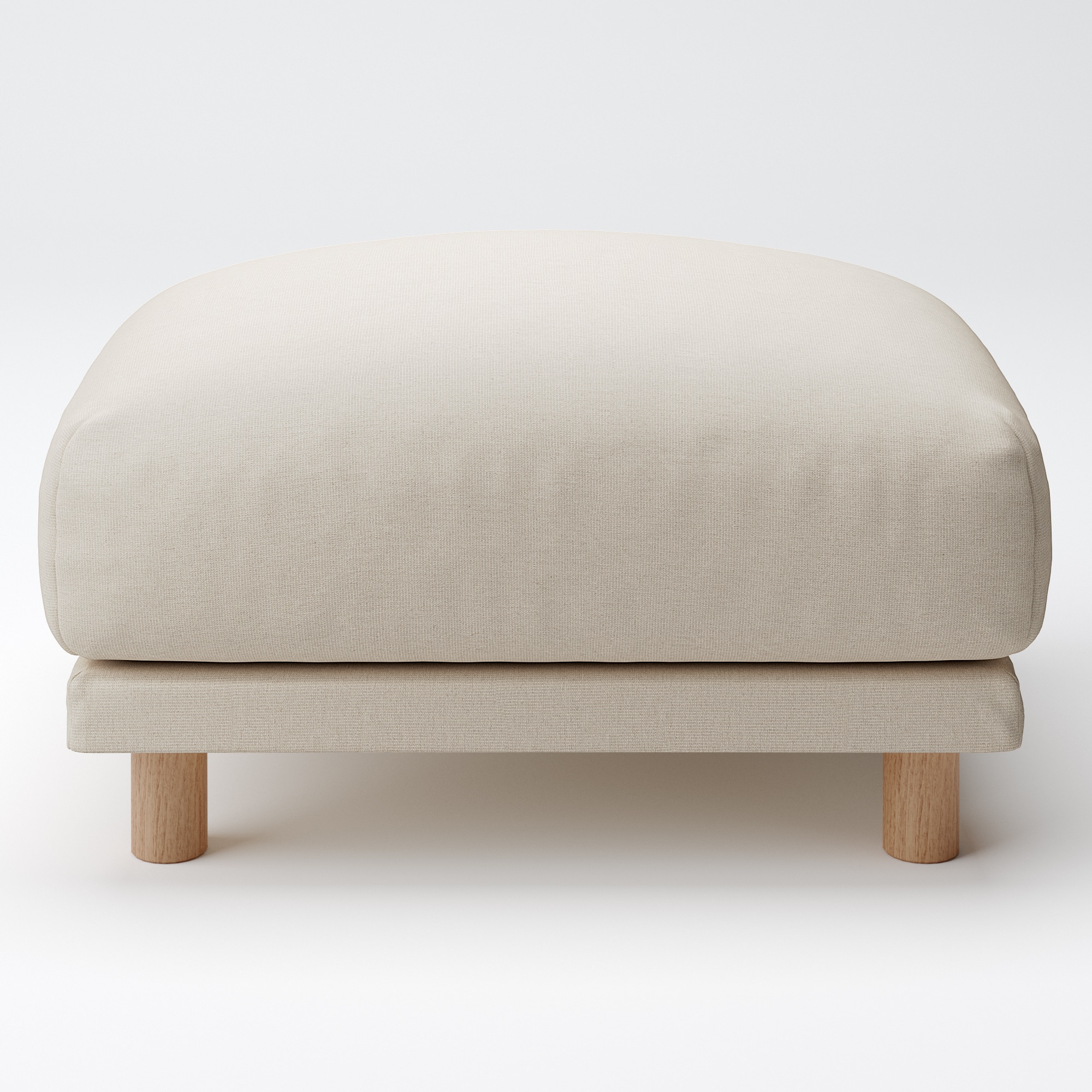 麻綿平織ソファ本体・オットマン・フェザー・ポケットコイル用カバー／生成