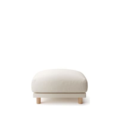 【カバー】麻綿平織ソファ本体・オットマン・フェザー・ポケットコイル用カバー／生成