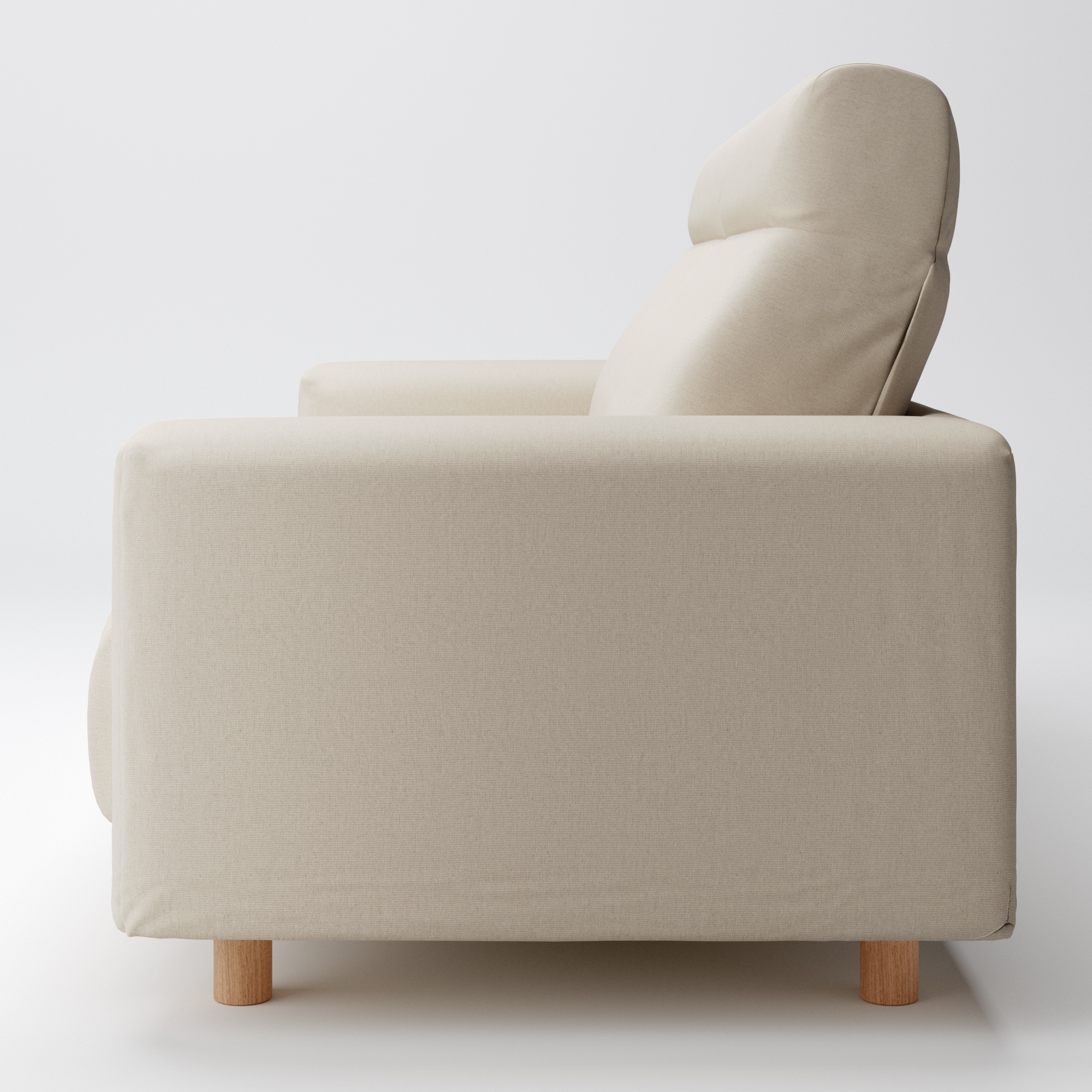 麻綿平織ソファ本体２．５シーターフェザーポケットコイルハイバックタイプカバー生成