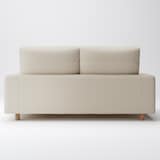 麻綿平織ソファ本体２．５シーターフェザーポケットコイルハイバックタイプカバー生成