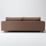 麻綿平織ソファ本体・３シーター・フェザー・ポケットコイル用カバー／ブラウン