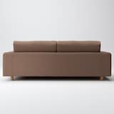 麻綿平織ソファ本体・３シーター・ウレタン・ポケットコイル用カバー／ブラウン