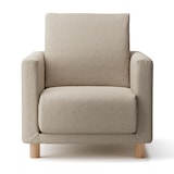 綿太番手ソファ本体・１シーター・ウレタンポケットコイル用カバー／ベージュ