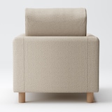 綿太番手ソファ本体・１シーター・ウレタンポケットコイル用カバー／ベージュ