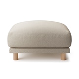 綿太番手ソファ本体オットマン・フェザー・ポケットコイル用カバー／ベージュ