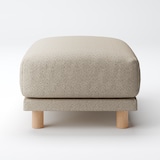 綿太番手ソファ本体オットマン・ウレタンポケットコイル用カバー／ベージュ