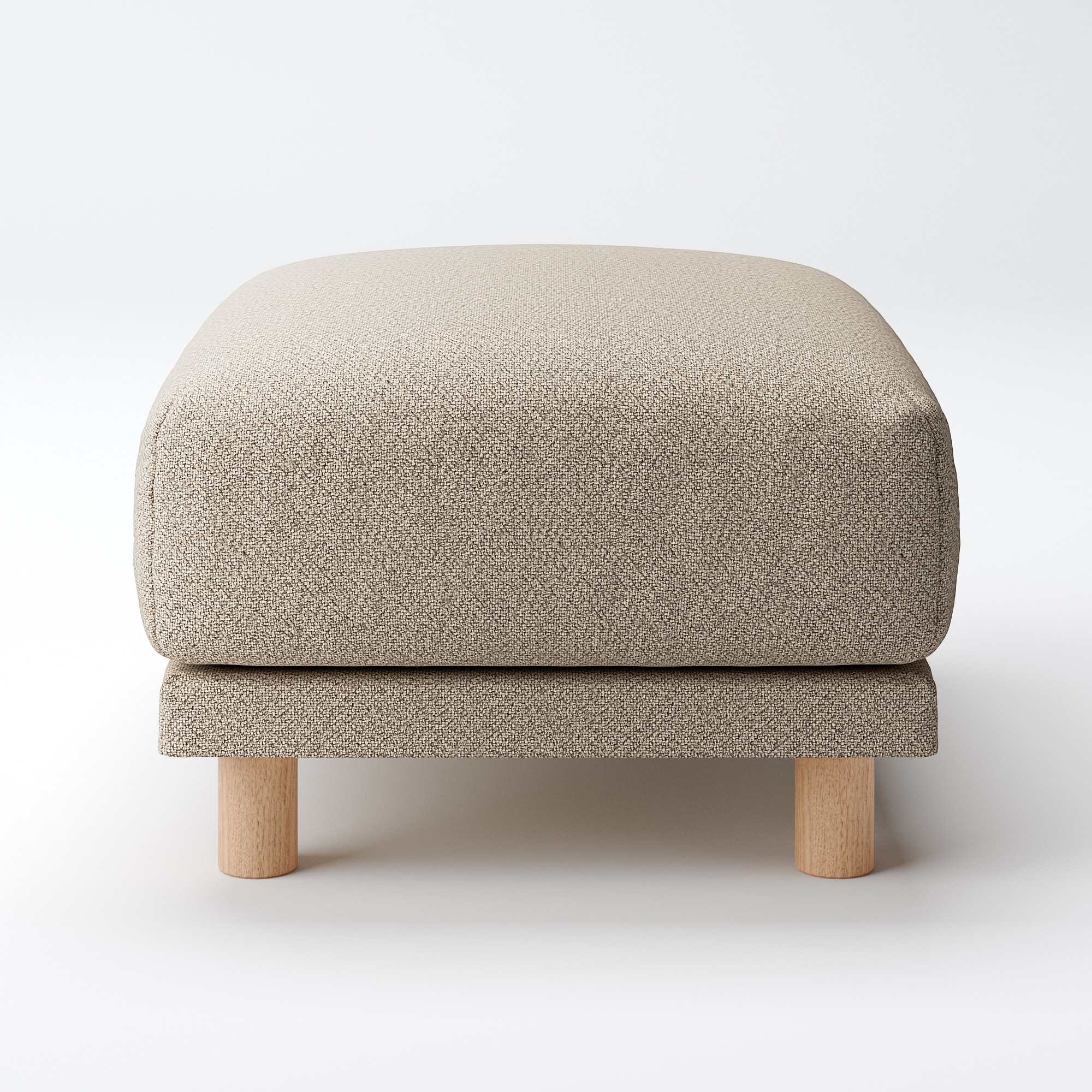 綿太番手ソファ本体オットマン・ウレタンポケットコイル用カバー／ベージュ