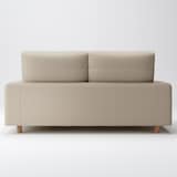 綿太番手ソファ本体２．５シーターフェザーポケットコイルハイバックカバー／ベージュ