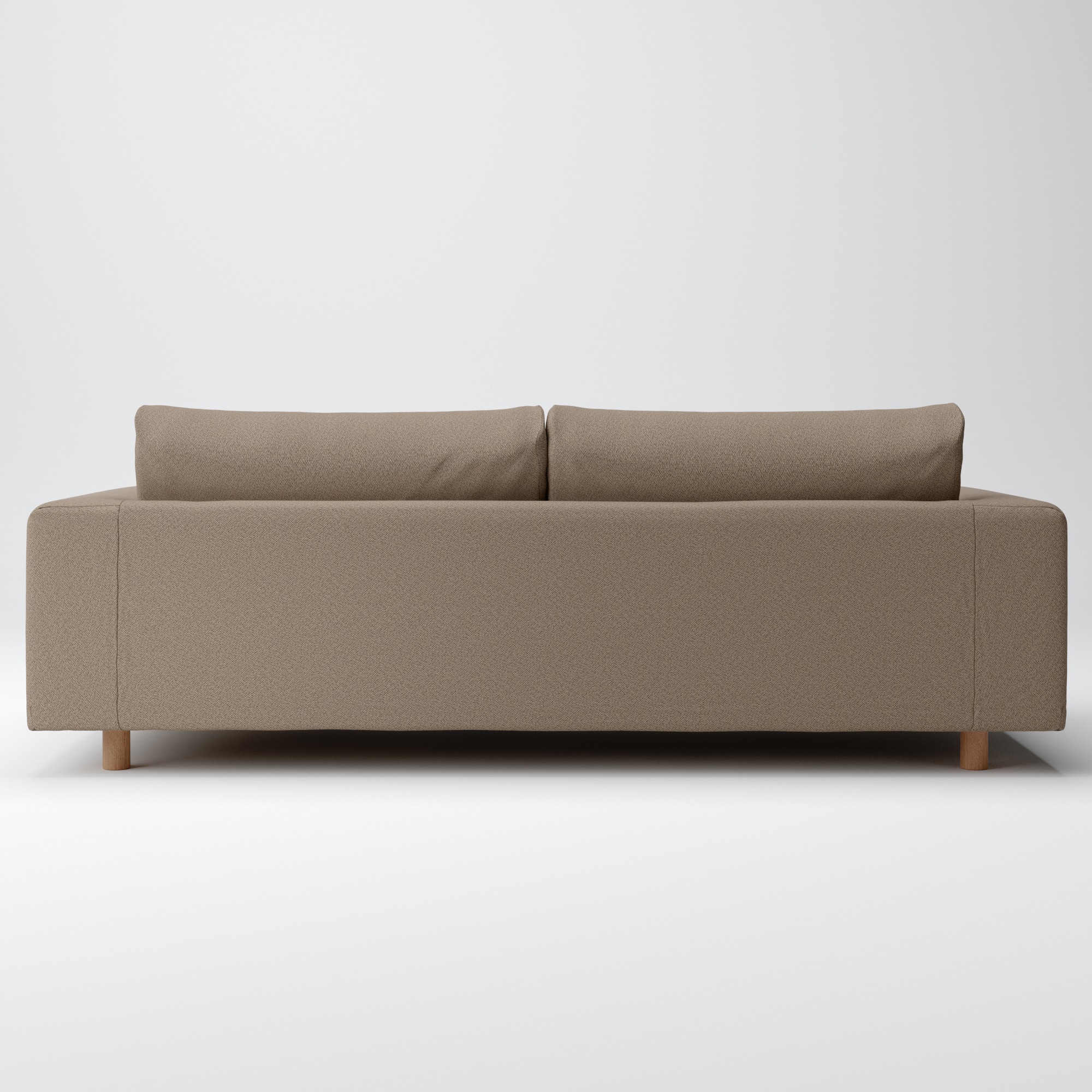 綿太番手ソファ本体・３シーター・フェザー・ポケットコイル用カバー／ＢＲ